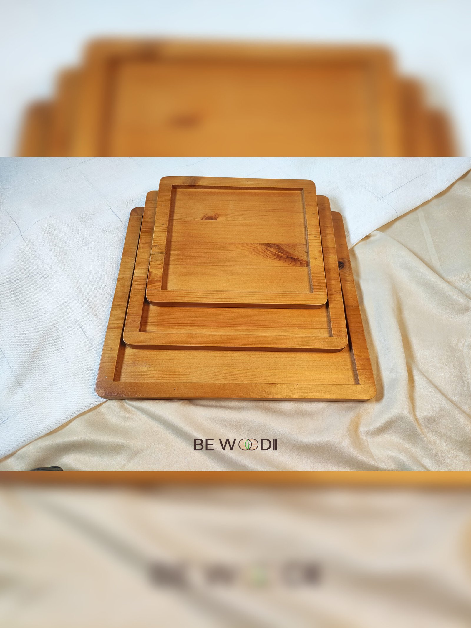 Square Flat Trays - Image 2