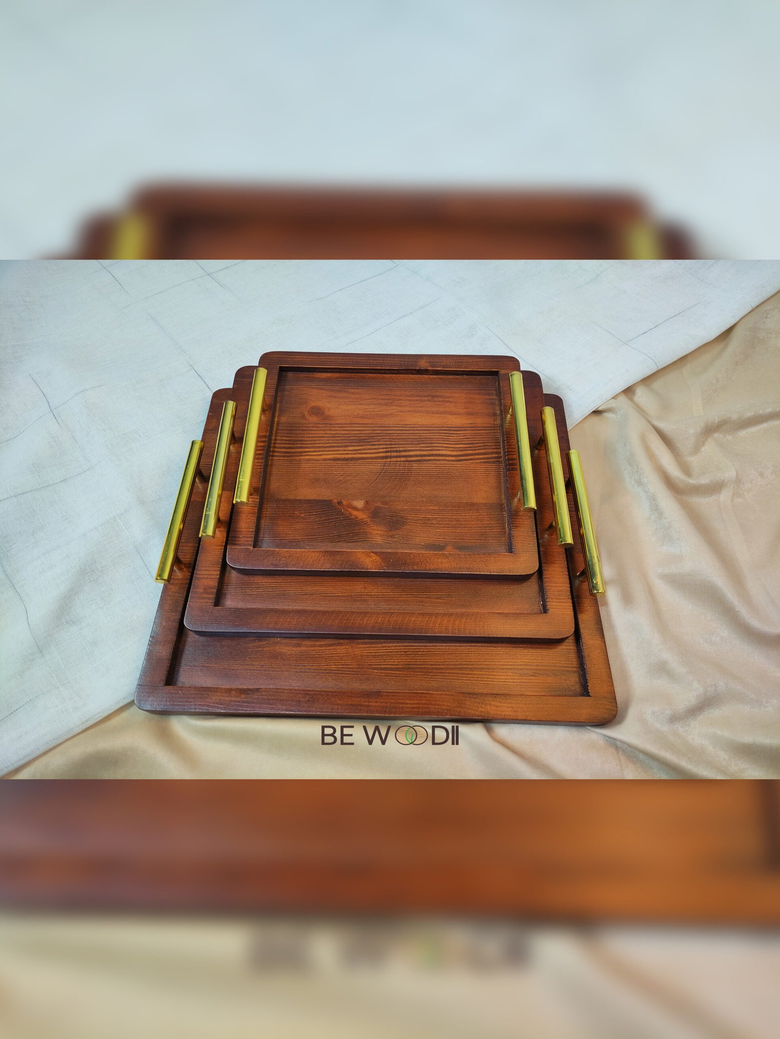 Square Flat Trays With Handles - Image 18