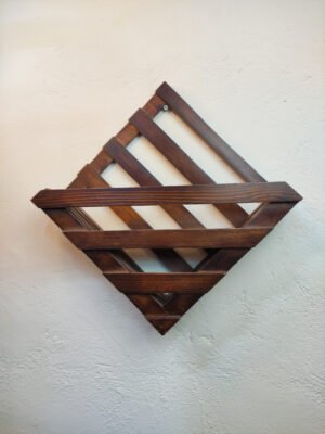Wooden Wall Shelf Diamond